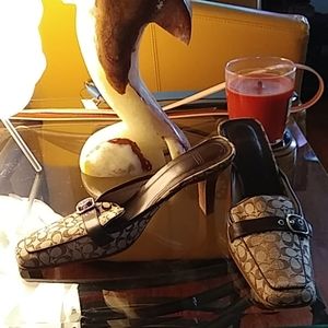 Use Coach open back heel. Only wore once